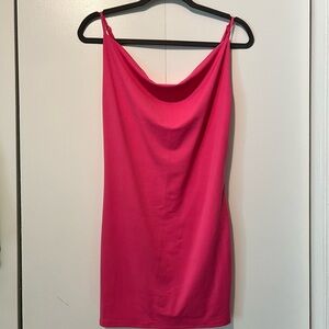 Vibrant Pink Sleeveless Dress